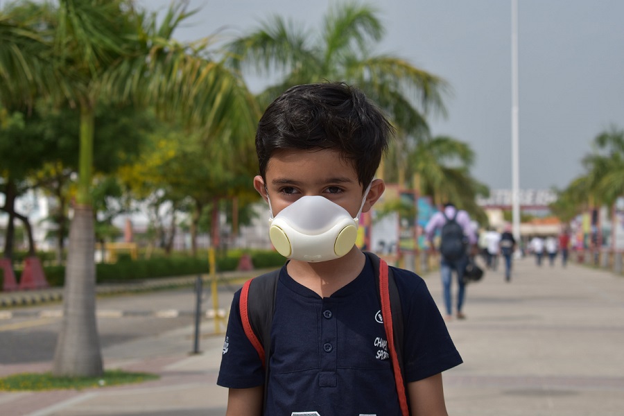 child with prana air pollution mask pollution mask for children