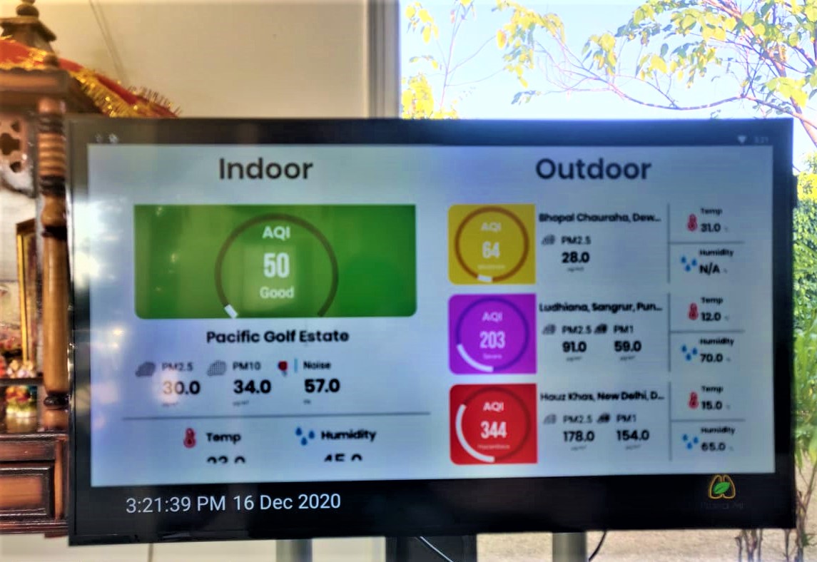 Pacific Golf Estate AQI monitor