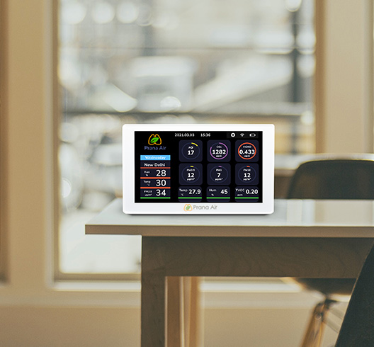 Prana Air SQUAIR室内空気品質モニター | WiFi - GSM接続