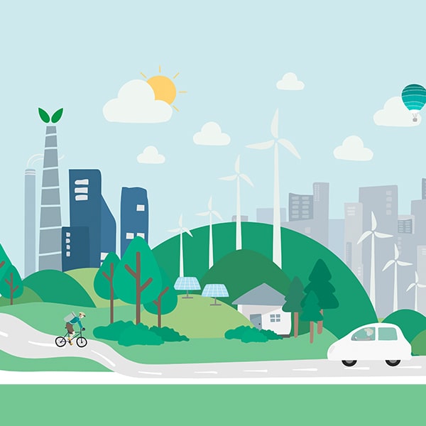 going green practices to reduce air pollution