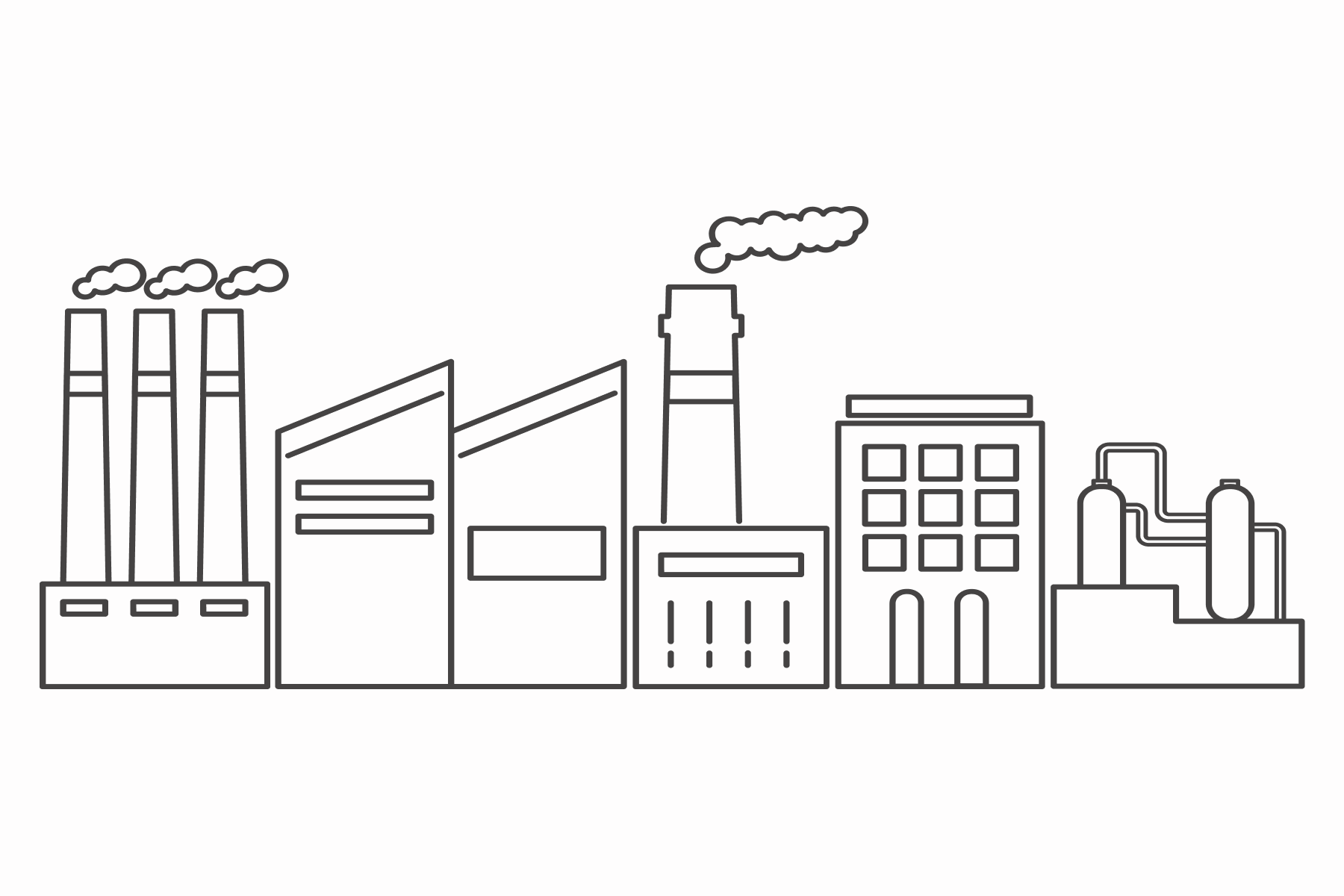 co de indústrias que trabalham em altas temperaturas e utilizam compostos de carbono como produtos brutos.