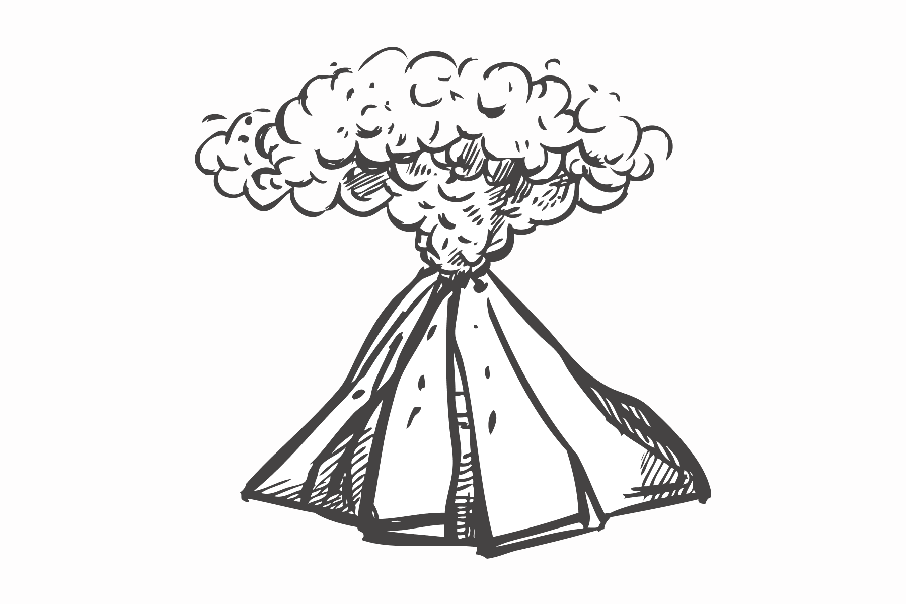 Volcanic eruption emitting sulfur dioxide