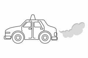 Monóxido de carbono (CO) proveniente da poluição veicular