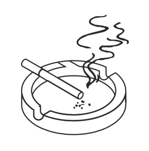 poluição do ar por fumar