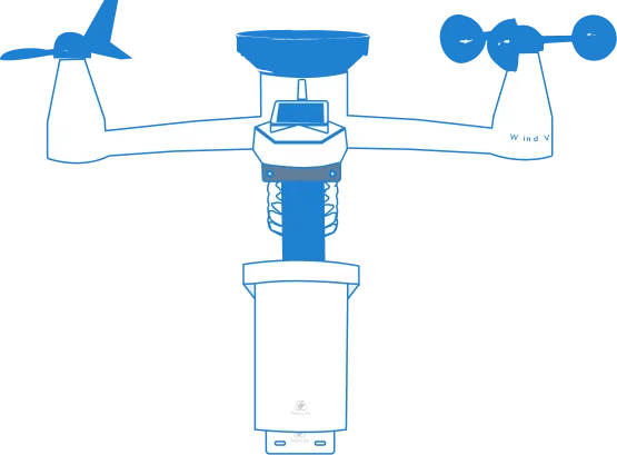 conectividad de la estación meteorológica de prana air