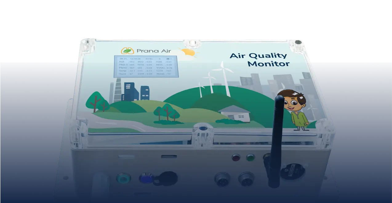 屋外空気品質モニター | 太陽光発電 | Prana Sense