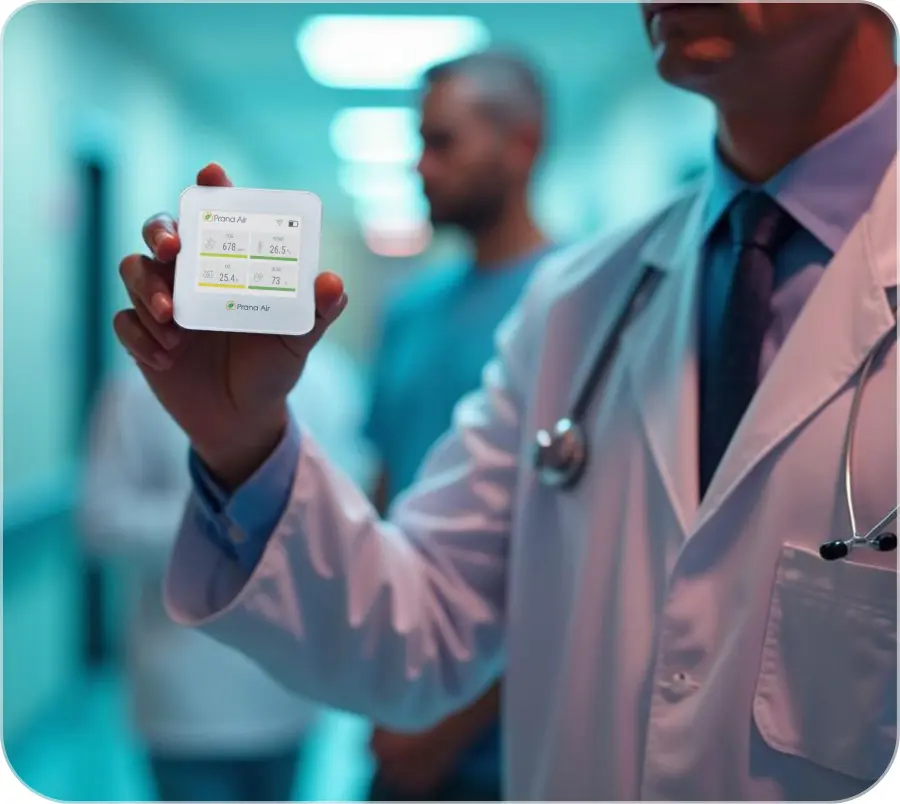 Prana Air Oxygen Monitor (OxyCO) | O2 & CO Air Quality Detector