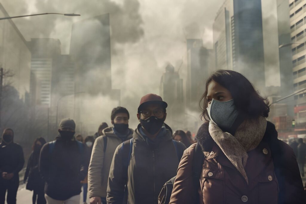 people living in highly polluted area