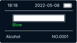 Blow for 5-6 seconds