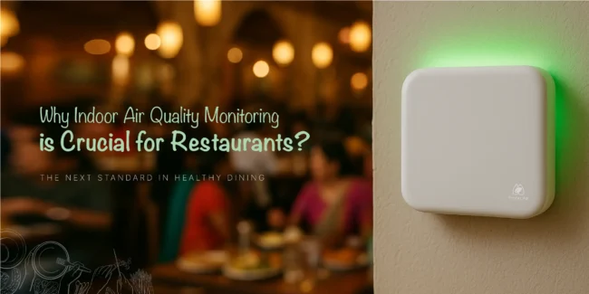Indoor air quality monitoring in restaurants
