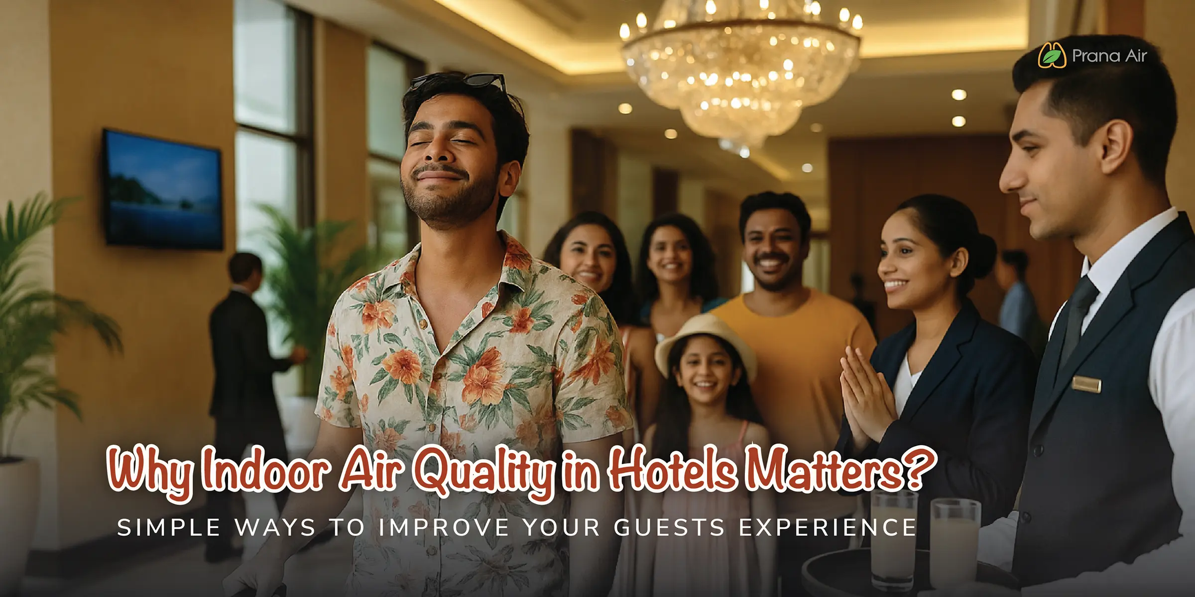 why indoor air quality in hotels matter, a family in a hotel with clean air