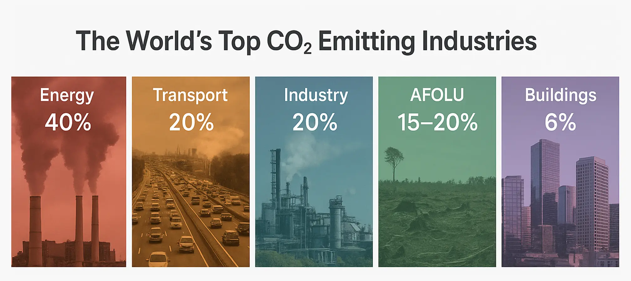 the world's top co2 emitting industries in the world