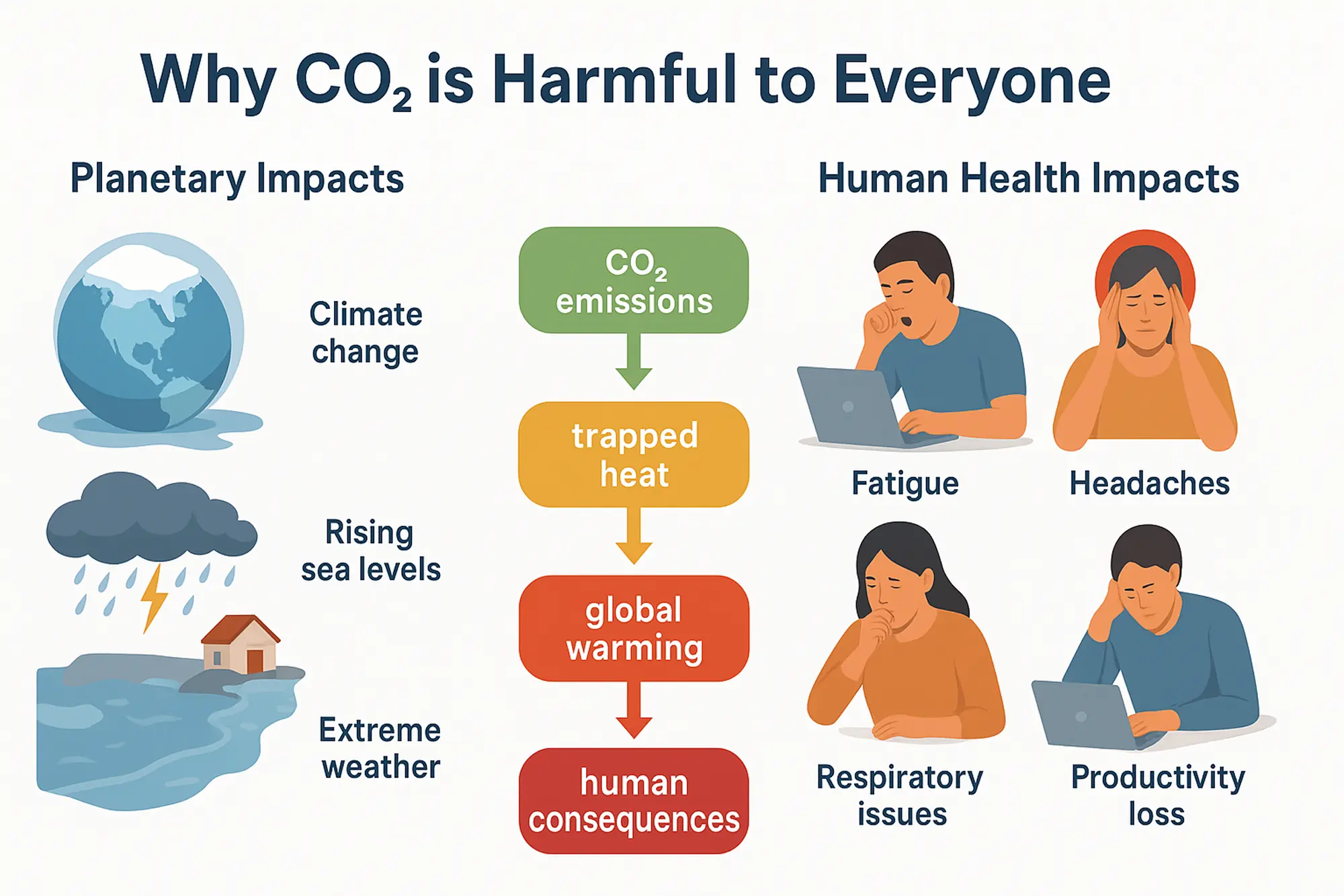 why co2 is harmful to everyone