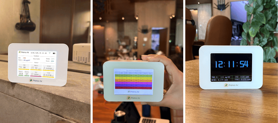 Prana Air Cair+ Monitor Indoor Air Quality Monitoring