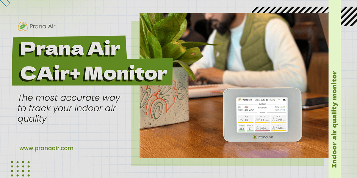 Prana Air Cair+ Monitor Indoor Air Quality Monitoring