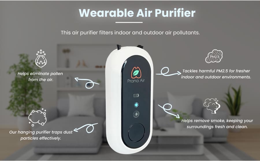 Wearable Air Purifier working