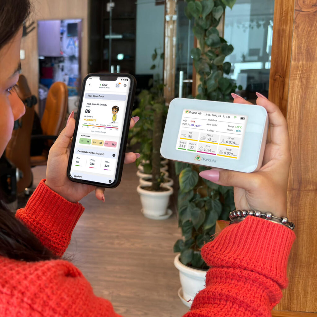 Prana Air Cair+ Monitor Indoor Air Quality Monitoring