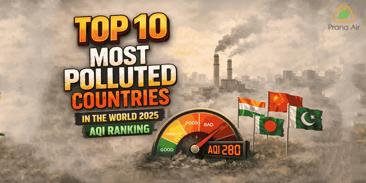 Top 10 Most Polluted Countries in World 2025: AQI Ranking