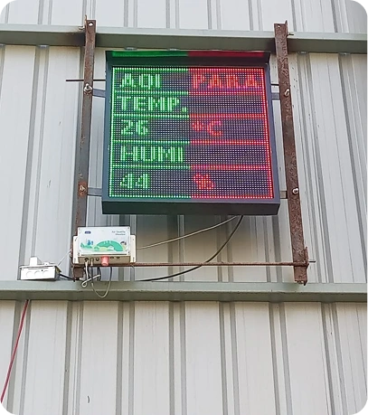 Pantalla pública de AQI