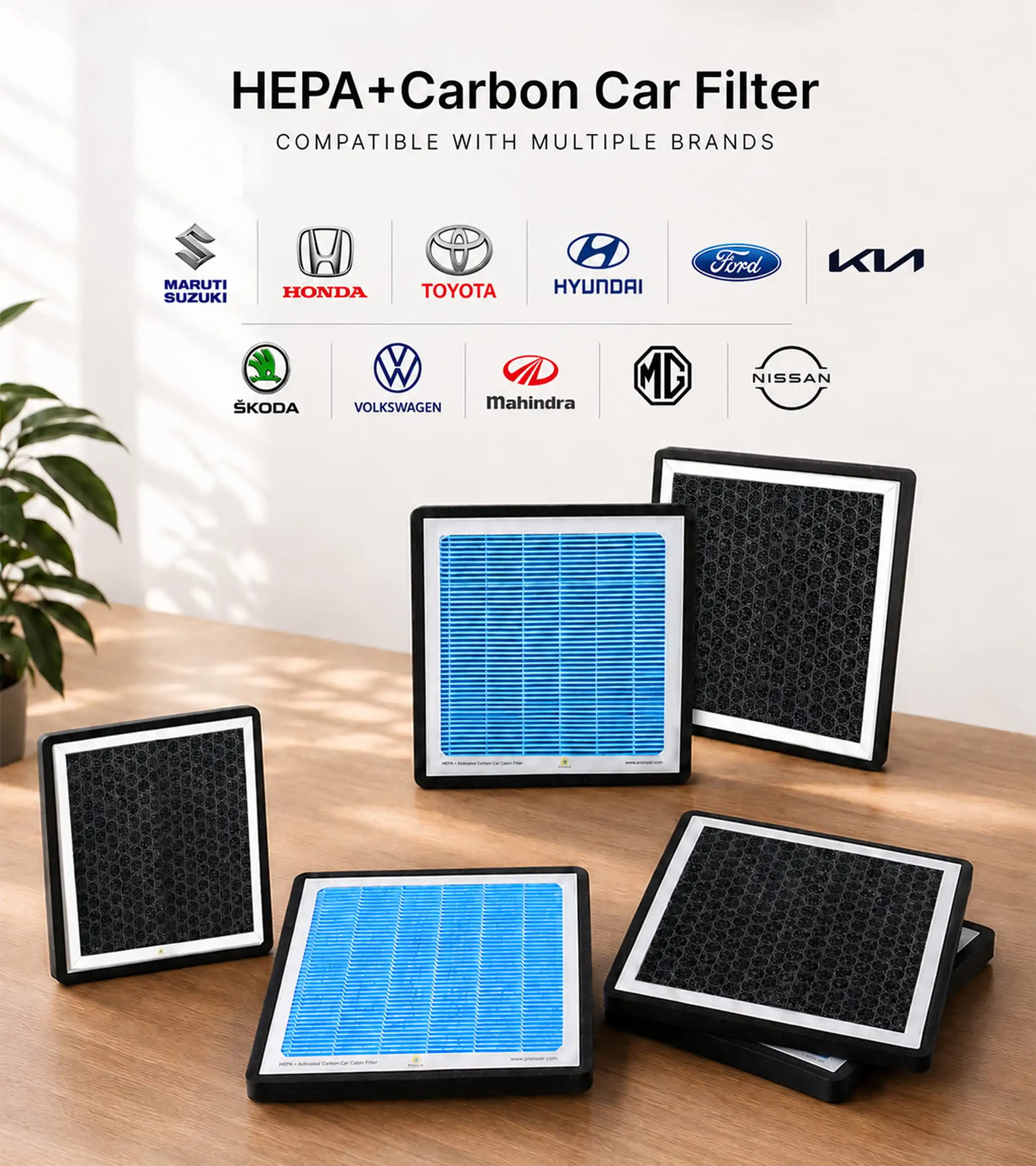 Premium materials used in Prana Air Car Air Filter