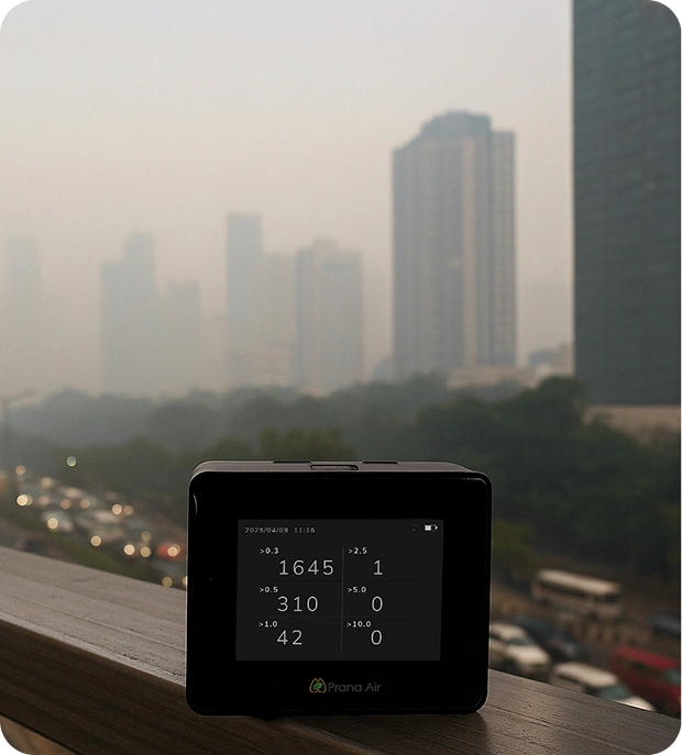 Prana Air Pocket PM2.5 モニター (WiFi) | ポータブル空気汚染測定器