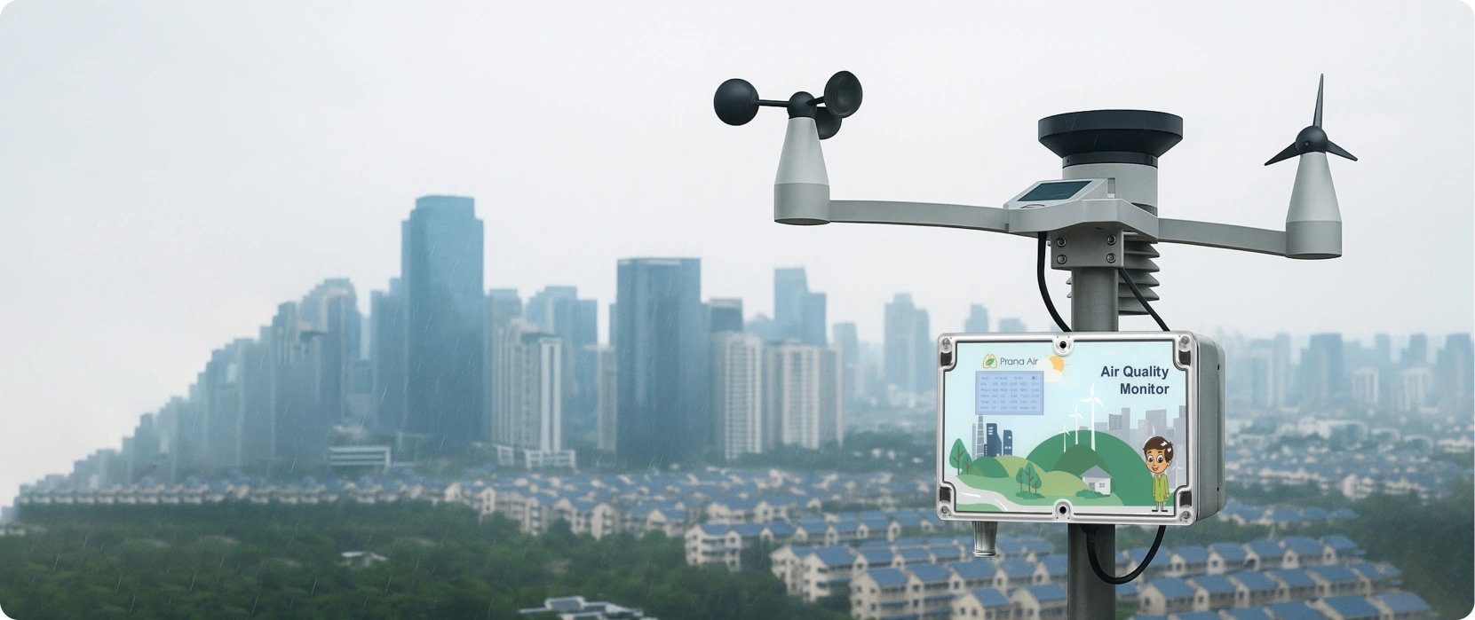 estación meteorológica de prana air utilizada en la red hiperlocal