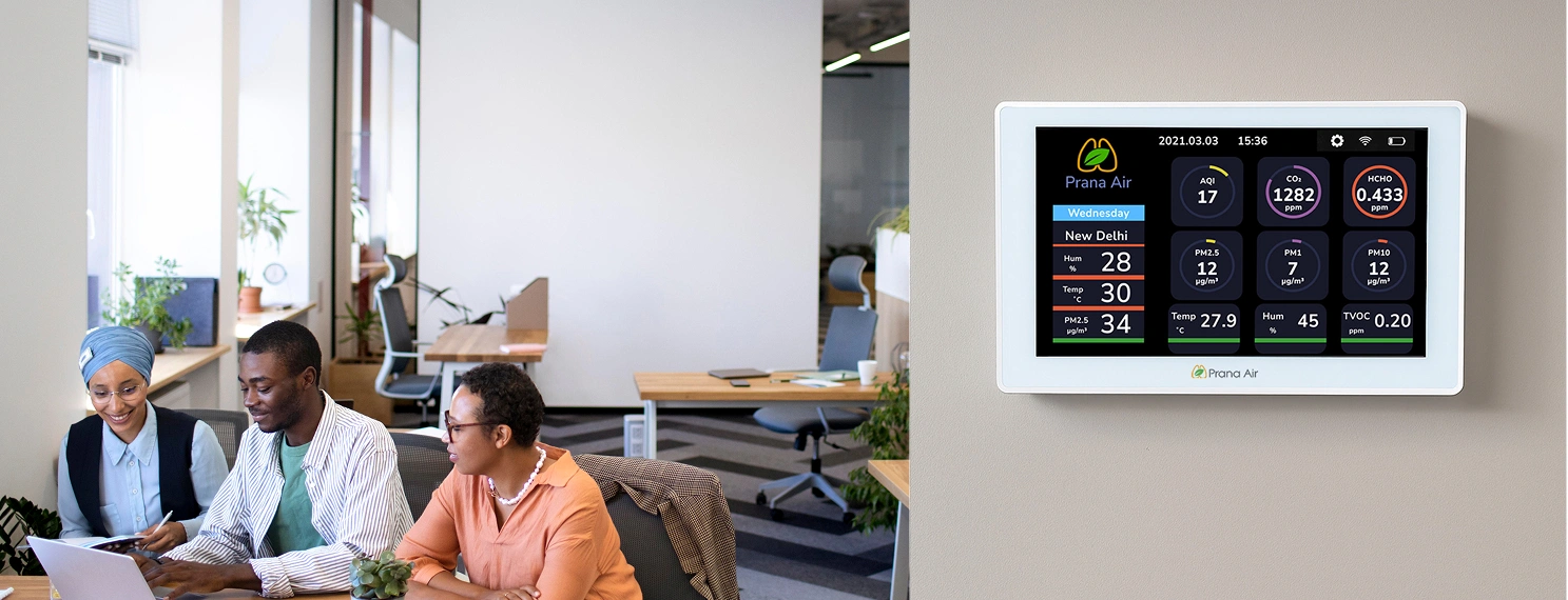 Prana Airスマート空気質モニター | 家庭、オフィス、産業用途