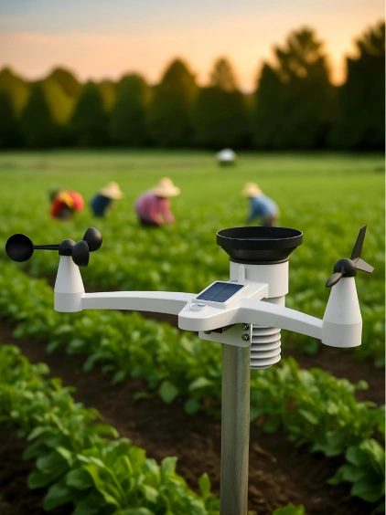 instalación de la estación meteorológica de prana air