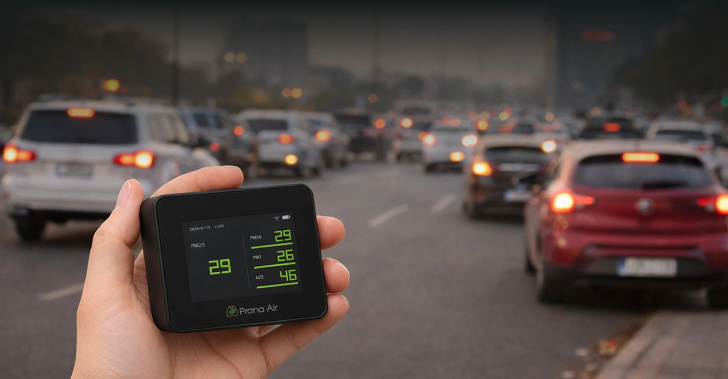 Prana Air Pocket PM2.5 モニター (WiFi) | ポータブル空気汚染測定器