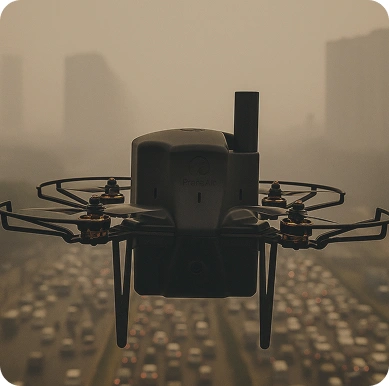 Contaminación Dron En Aire Prana Air: Dron De Calidad Del Aire