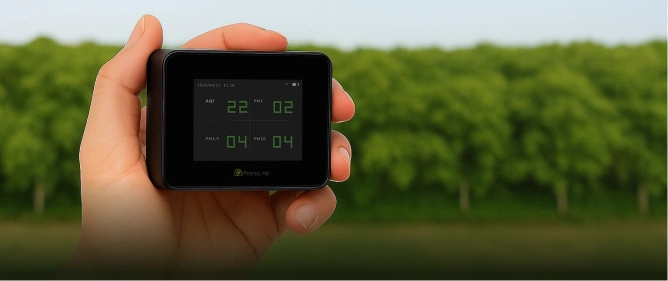 prana air pocket pm2.5 monitor portable