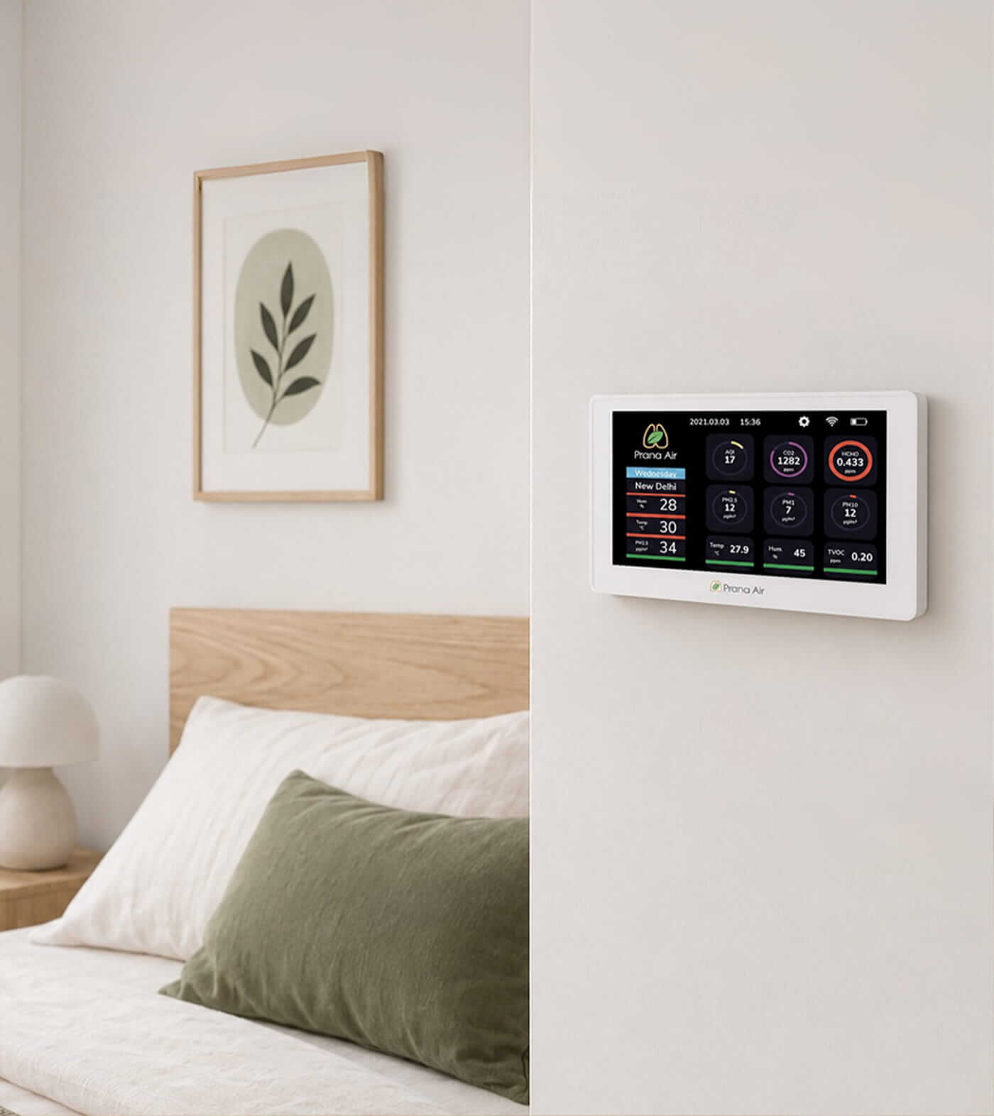 Prana Air Sensible Plus basic indoor air quality monitor for indoor