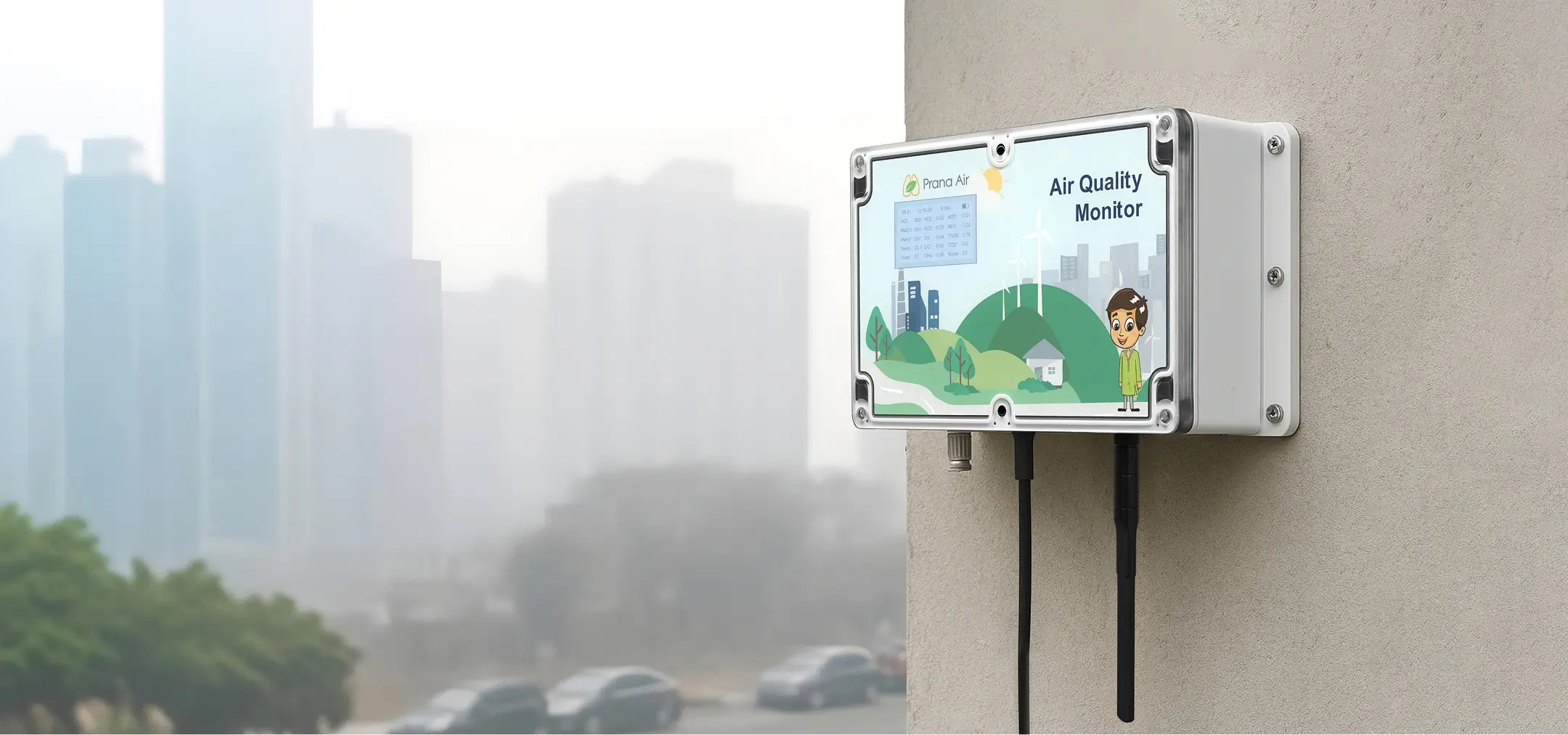 Prana Air Quality Monitor Background