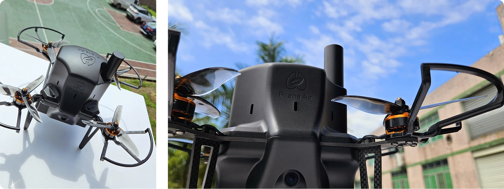 Prana Air: Quadcopter Air Quality Drone Pollution Detector 4K