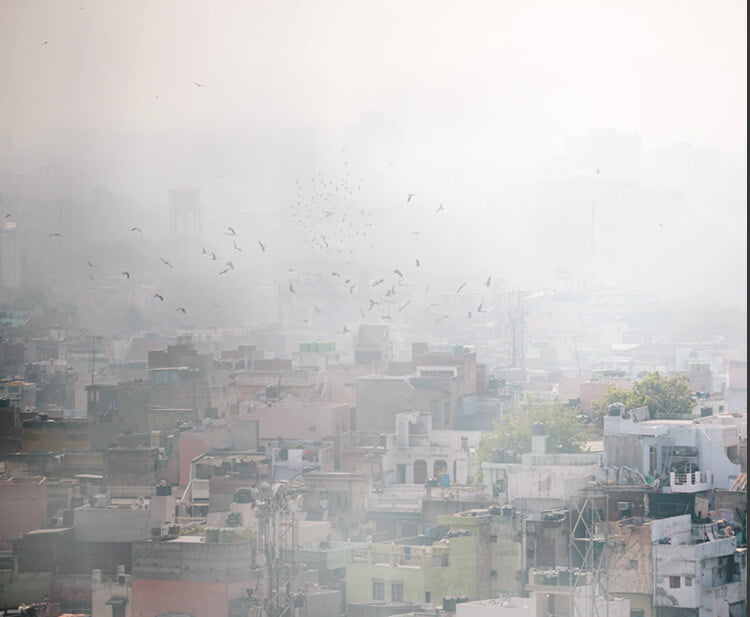 main causes of air pollution in Delhi