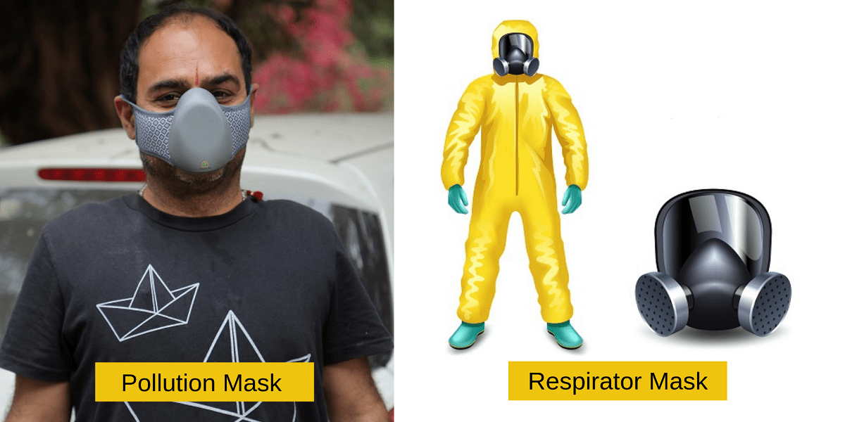 difference pollution masks and respirators masks