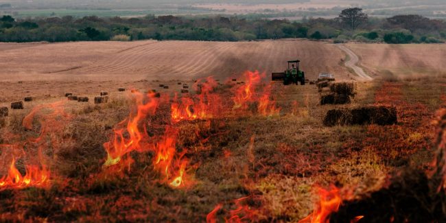 Air pollution due to stubble burning