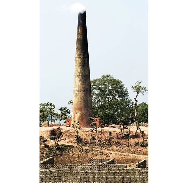 pollution in brick kiln