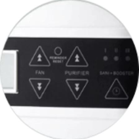 prana air sanitizer controll button