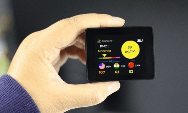 portable air quality monitor