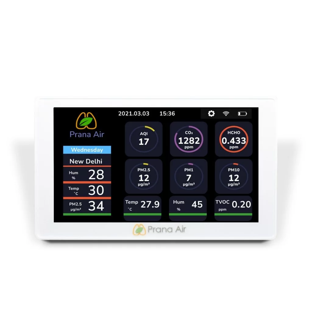 prana air sensible plus air quality monitor