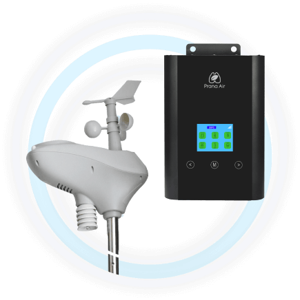 prana air ambient air monitor with weahter station
