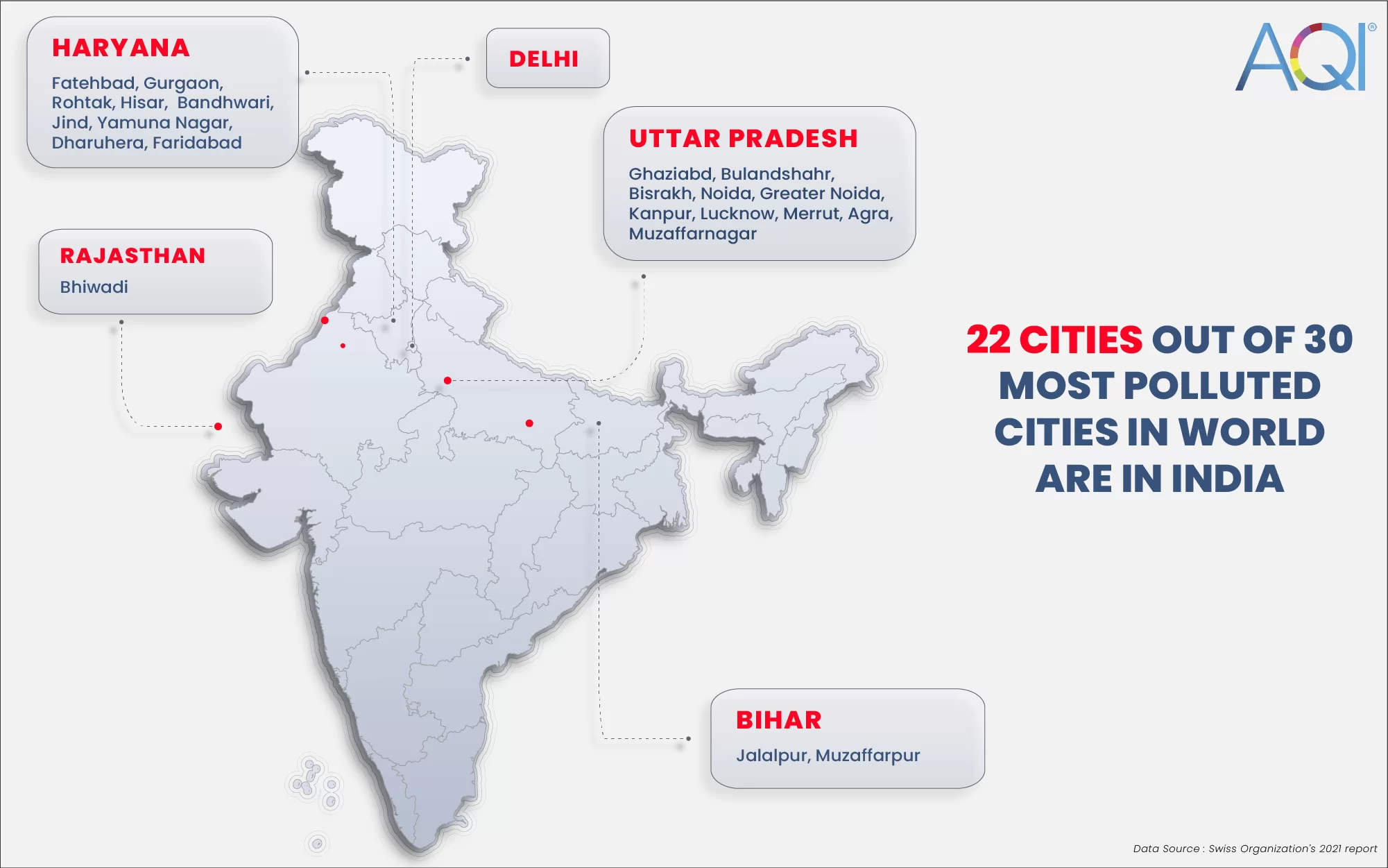 most polluted cities in india