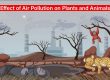 effect of air pollution on plants and animals