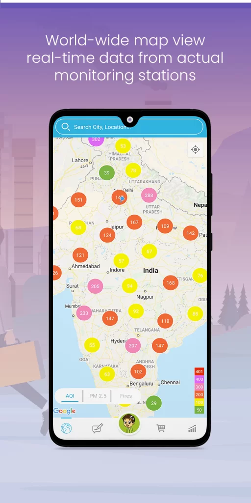 aqi air quality map