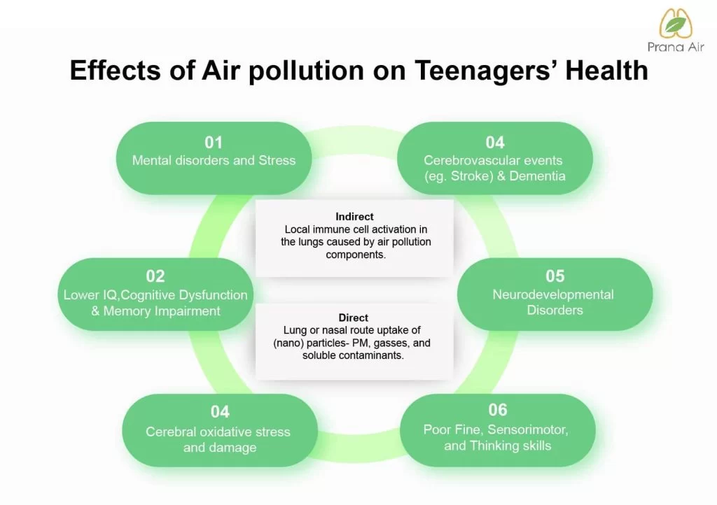 bodily effects of air pollution on teenager's health