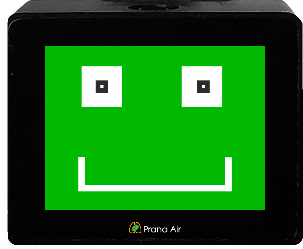 prana air co2 monitor face