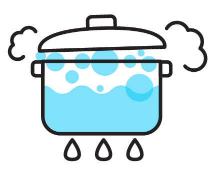 humidity due to cooking or boiling water