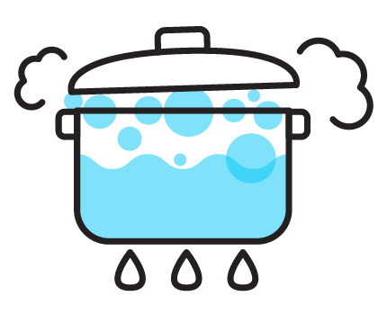 humidity due to cooking or boiling water