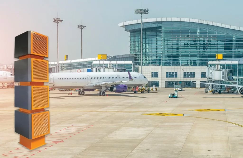 outdoor air purifier at airports